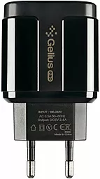 Мережевий зарядний пристрій Gelius Pro Avangard 2xUSB-A ports home charger black (GP-HC06)