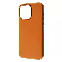 Чехол Wave Premium Leather Edition Case with MagSafe для Apple iPhone 15 Orange