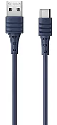 Кабель USB Remax Zeron Series Elastic RC-179a 2.4A USB Type-C Cable Blue