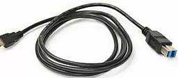 Кабель USB PowerPlant Type-C to BM Cable Black (KD00AS1275) - миниатюра 2