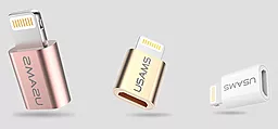 Адаптер-переходник Usams Micro USB to Lightning White (US-SJ014) - миниатюра 4