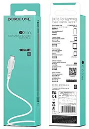 Кабель USB Borofone BX16 Easy micro USB Cable White - миниатюра 3