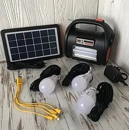 Фонарик Solar Light RT-909BT с солнечной панелью (Радио Bluetooth встроенный аккумулятор LED лампы MP3) - миниатюра 3