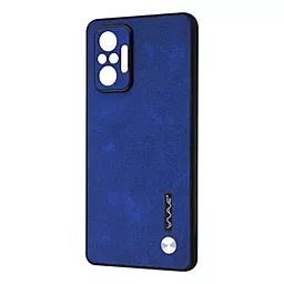 Чехол Wave Leather Case для Xiaomi Redmi Note 10 Pro Blue