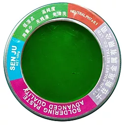Флюс паста AxTools Sen Ju 100гр. зелёная в металлической емкости