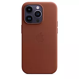 Чохол Apple Leather Case with MagSafe for iPhone 14 Pro Umber