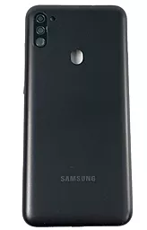 Задняя крышка корпуса Samsung Galaxy M11 2020 M115 со стеклом камеры  Black
