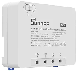 Умный 1-канальный Wi-Fi переключатель Sonoff POWR3 - миниатюра 2
