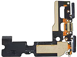 Нижний шлейф Apple iPhone 7 Plus с разъемом зарядки, наушников и микрофоном Original Black - миниатюра 3