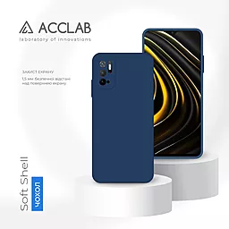 Чехол ACCLAB SoftShell для Xiaomi Poco M3 Pro Blue - миниатюра 4