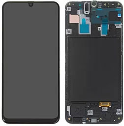 Дисплей Samsung Galaxy A30 A305 с тачскрином и рамкой, (OLED), Black