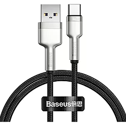Кабель USB Baseus Cafule Series Metal 66w 6a USB Type-C cable black/silver (CAKF000101)
