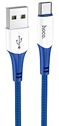Кабель USB Hoco X70 Ferry USB 3A Type-C Cable Blue
