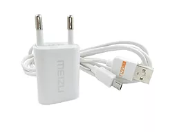 Сетевое зарядное устройство Meizu DC Charger + micro USB White - миниатюра 6