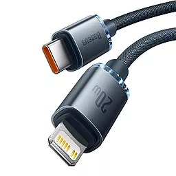 Кабель USB PD Baseus Crystal Shine 20W 2M USB Type-C - Lightning Cable Black (CAJY000301) - миниатюра 2