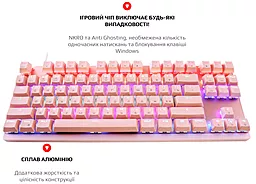 Клавиатура Motospeed K82 Hot-Swap Outemu Blue USB Pink (mtk82phsb) - миниатюра 4