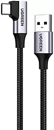 Кабель USB Ugreen US385 90-degree 60w 3a USB Type-C Black cable black - миниатюра 3