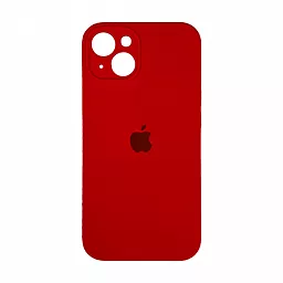 Чехол Silicone Case Full Camera для Apple iPhone 15 Plus red
