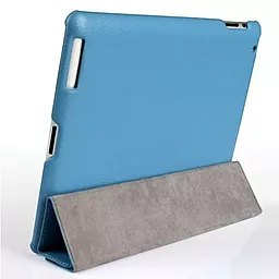 Чехол для планшета JustCase Leather Case For iPad 2/3/4 Blue (SS0008) - миниатюра 5