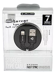 Кабель USB Jellico Lightning Cable TY-10 0.9m 3A Black - миниатюра 2