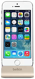 Док-станция зарядное устройство Belkin Charge+Sync MIXIT iPhone 6s/SE Dock, Gold Silver (F8J045btGLD) - миниатюра 2