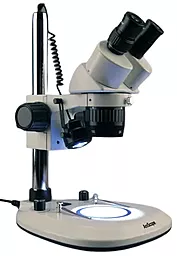 Микроскоп AmScope бинокулярный SW-2B24-6WA-V331 с двойной подсветкой и дискретной регулировкой кратности до 40X - миниатюра 2