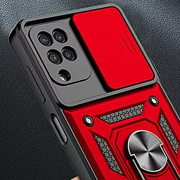 Чехол Epik Camshield Serge Ring для Samsung Galaxy A22 4G / M32 Red - миниатюра 2