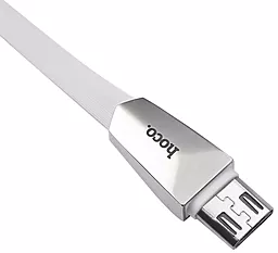 Кабель USB Hoco X4 Zinc Alloy 2-in-1 USB Lightning/micro USB Cable Gray - миниатюра 6