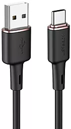 Кабель USB AceFast C2-04 silicone 1.2m 3a USB Type-C cable Black