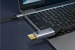 Видеокабель CABLETIME USB Type-C - DisplayPort v1.2 4k 60hz 1m black (CC20H) - миниатюра 5