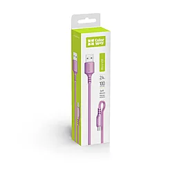 Кабель USB ColorWay 2.4A micro USB Cable Purple (CW-CBUM044-PU) - миниатюра 7