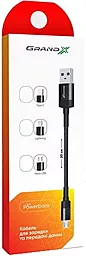 Кабель USB Grand-X USB - USB Lightning Power Bank Cable Black (FM-20L) - миниатюра 3