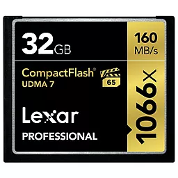 Карта памяти Lexar Compact Flash 32GB Professional 1066X UDMA 7 (LCF32GCRBEU1066)
