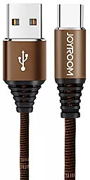 Кабель USB Joyroom S-L316 Armour Series fash charging Type-C Brown