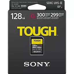 Карта памяти Sony SDXC 128GB Tough Сlass 10 UHS-II U3 V90 (SF-G128T) - миниатюра 2