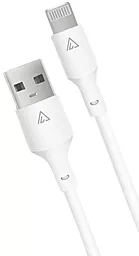 Кабель USB ACCLAB PwrX 20w 2.4a 1.2m Lightning cable white (1283126559549) - миниатюра 3