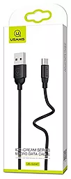 Кабель USB Usams Ice-Cream micro USB Cable Black (US-SJ247) - миниатюра 2