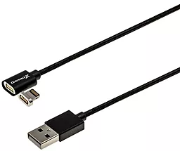 Кабель USB Grand-X Magnetic 12W 2.4A Lightning Cable Black (MG-01L) - миниатюра 3