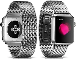 Змінний ремінець для розумного годинника Apple Watch iCarer Armor Stainless Watchband Aeries 42mm Silver - мініатюра 2