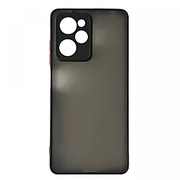 Пластиковый чехол с цветными боками и защитой на камеру для Xiaomi Poco X5 Pro 5G Black