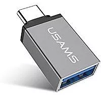OTG-переходник Usams Type-C to USB Grey (US-SJ028)