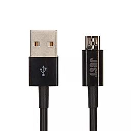 Кабель USB JUST Simple Micro USB Cable Black (MCR-SMP10-BLCK) - миниатюра 2