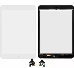 Сенсор (тачскрин) Apple iPad Mini 2 Retina (A1489, A1490, A1491), (полный комплект с кнопкой Home), оригинал, White