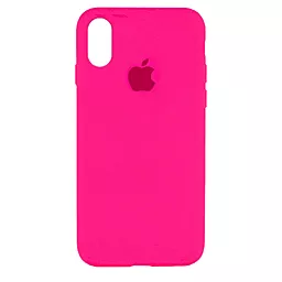 Чехол Silicone Case Full для Apple iPhone X, iPhone XS Fluorescent color