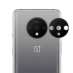 Гибкое ультратонкое стекло Epik на камеру для OnePlus 7T / Черный