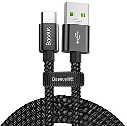 Кабель USB Baseus Double Fast Charging 5A USB Type-C Cable Black (CATKC-A01)