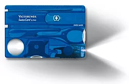 Мультитул Victorinox Swisscard Lite (0.7322.T2) Синий полупрозрачный