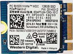 SSD Накопитель WD Blue SN520 128GB M.2 NVMe (SDAPTUW-128G-1012)