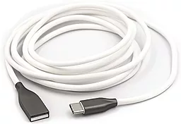 Кабель USB PowerPlant USB - Type-C 2M White