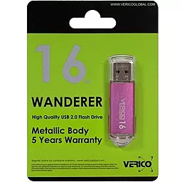 Флешка Verico USB 16Gb Wanderer (VP08-16GVV1E) Purple - миниатюра 2